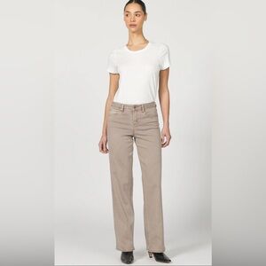 Dear John Taylor Straight-Leg Jeans in Taupe Minimalist Neutral Loose Fit